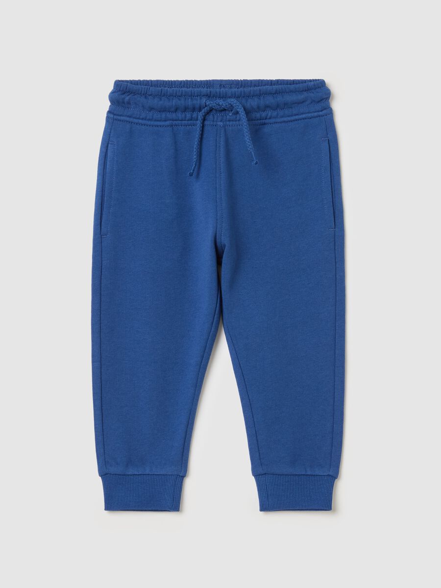 Cotton joggers with drawstring_0