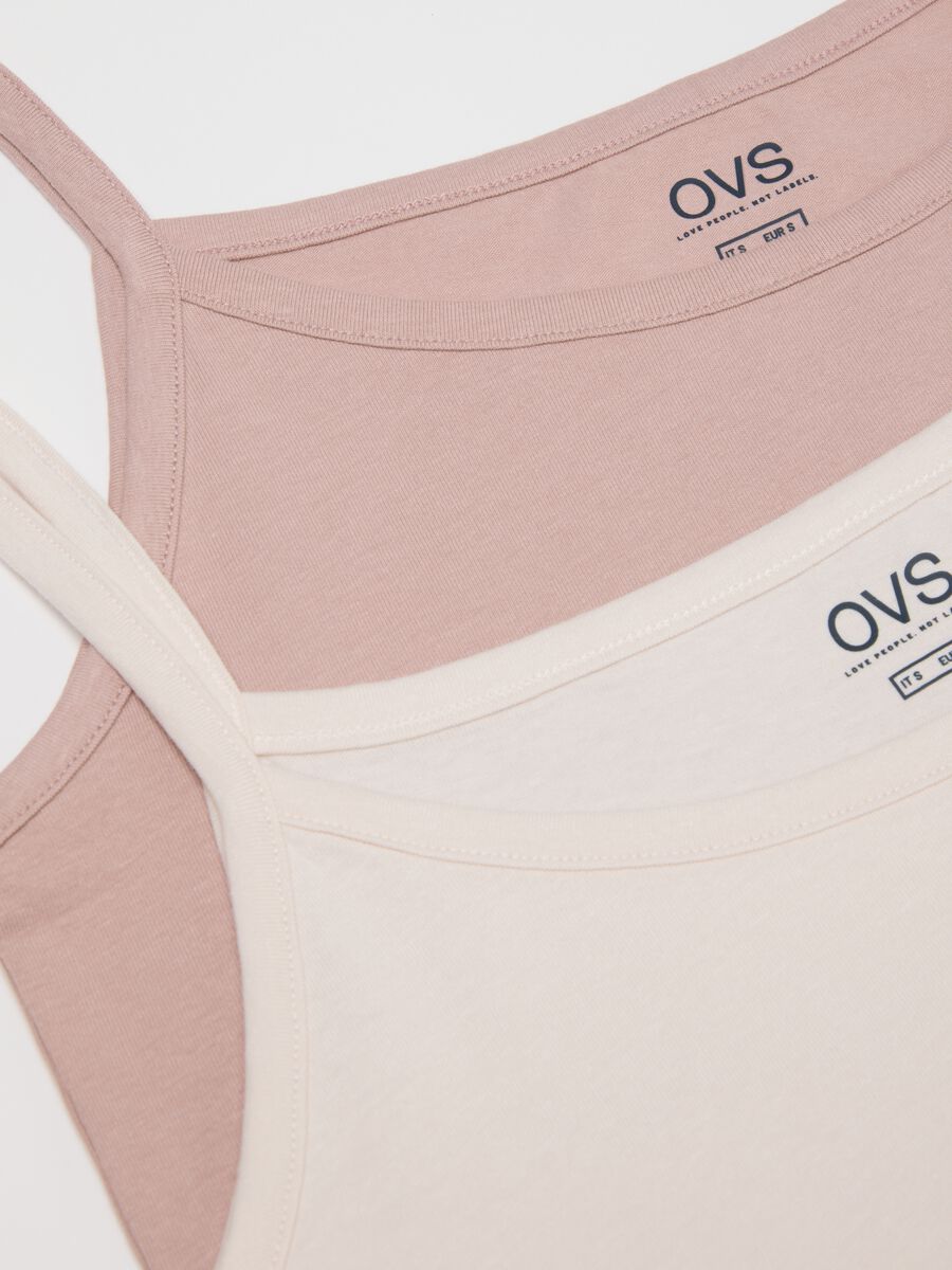 Bipack canottiere in cotone elasticizzato multicolor regular fit_5