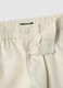 Kids' Beige Regular Fit Pure Cotton Trousers_2