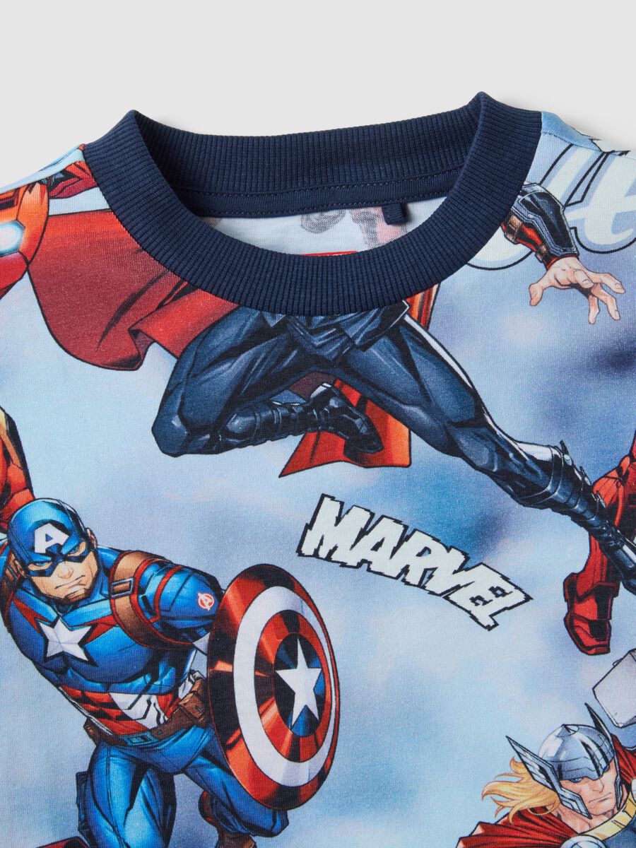 Kids' multicolour pure cotton oversized Avengers T-shirt_2