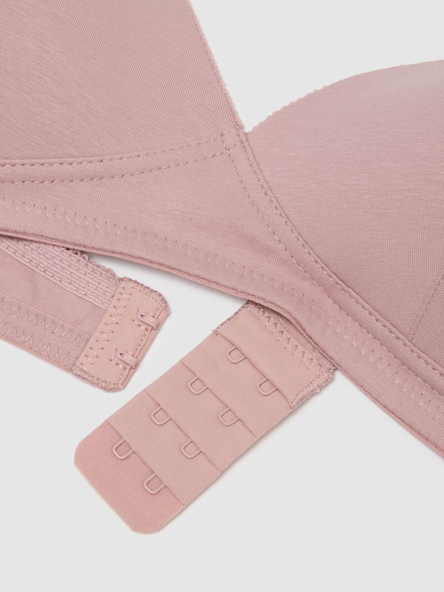 Reggiseno rosa in cotone elasticizzato_1
