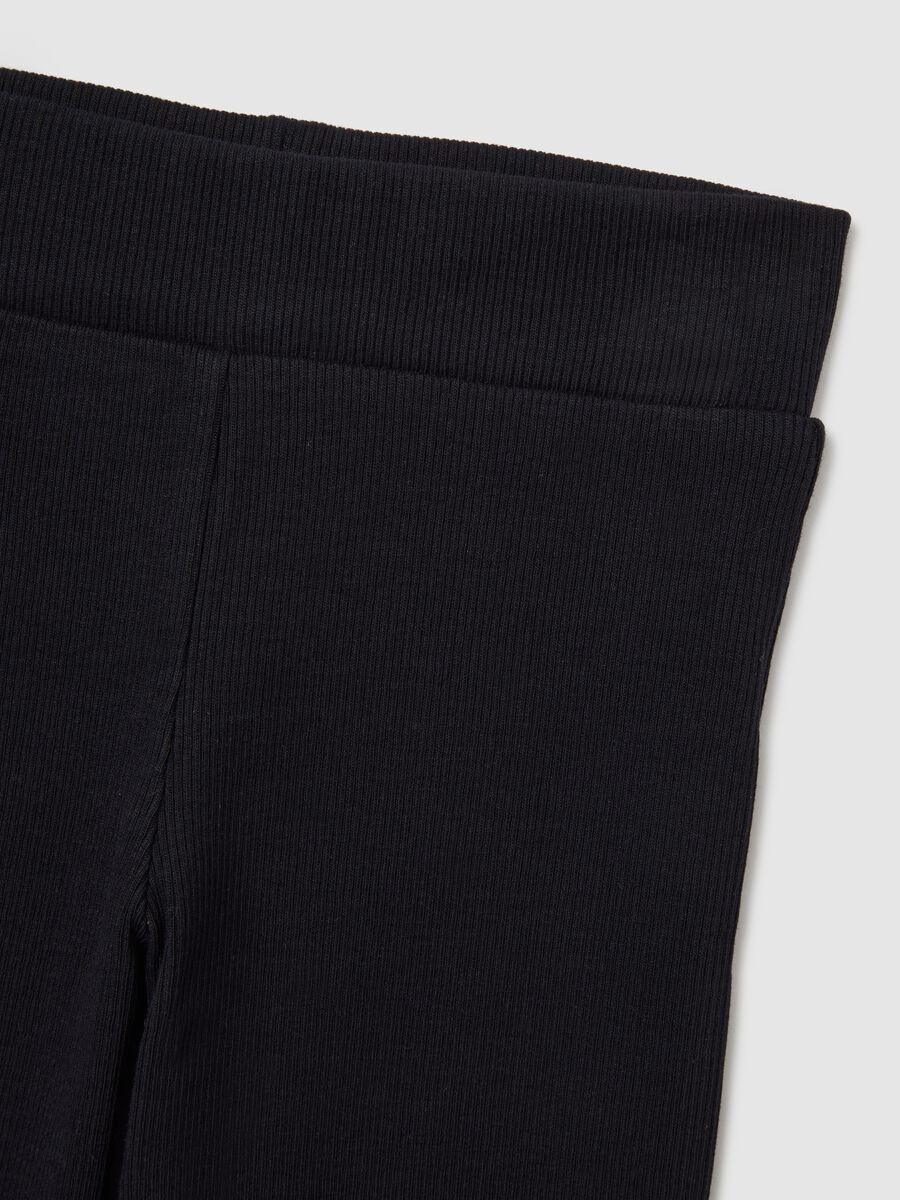 Girl's multicolour sweatshirt and trousers set in pure cotton regular fit_3