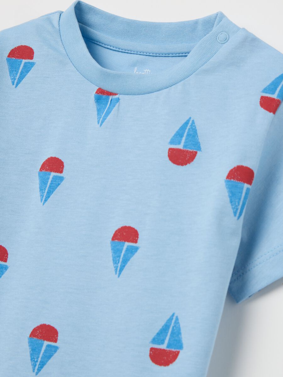Cotton pyjamas with ice creams print_2