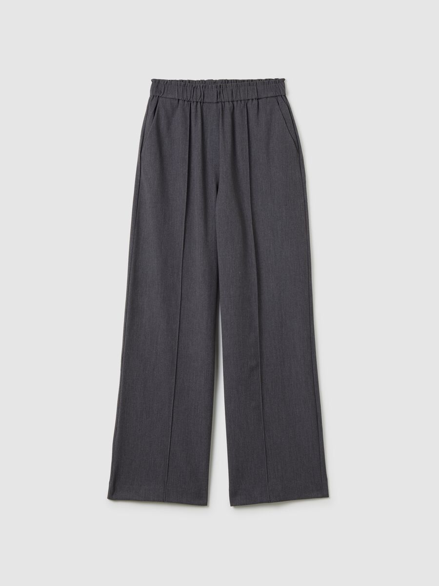 Pantaloni grigi wide leg_4