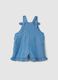 100% Lyocell denim baby girls&rsquo; pinafore with  regular fit and frills _1