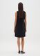 Sleeveless black fitted dress with embellished neckline_2