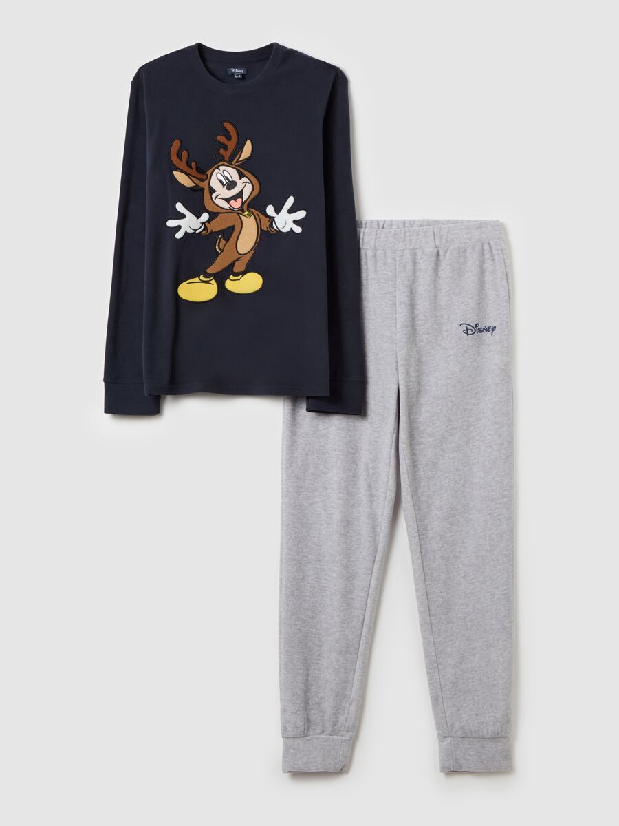 Fleece pyjamas with embroidered Mickey Mouse_4
