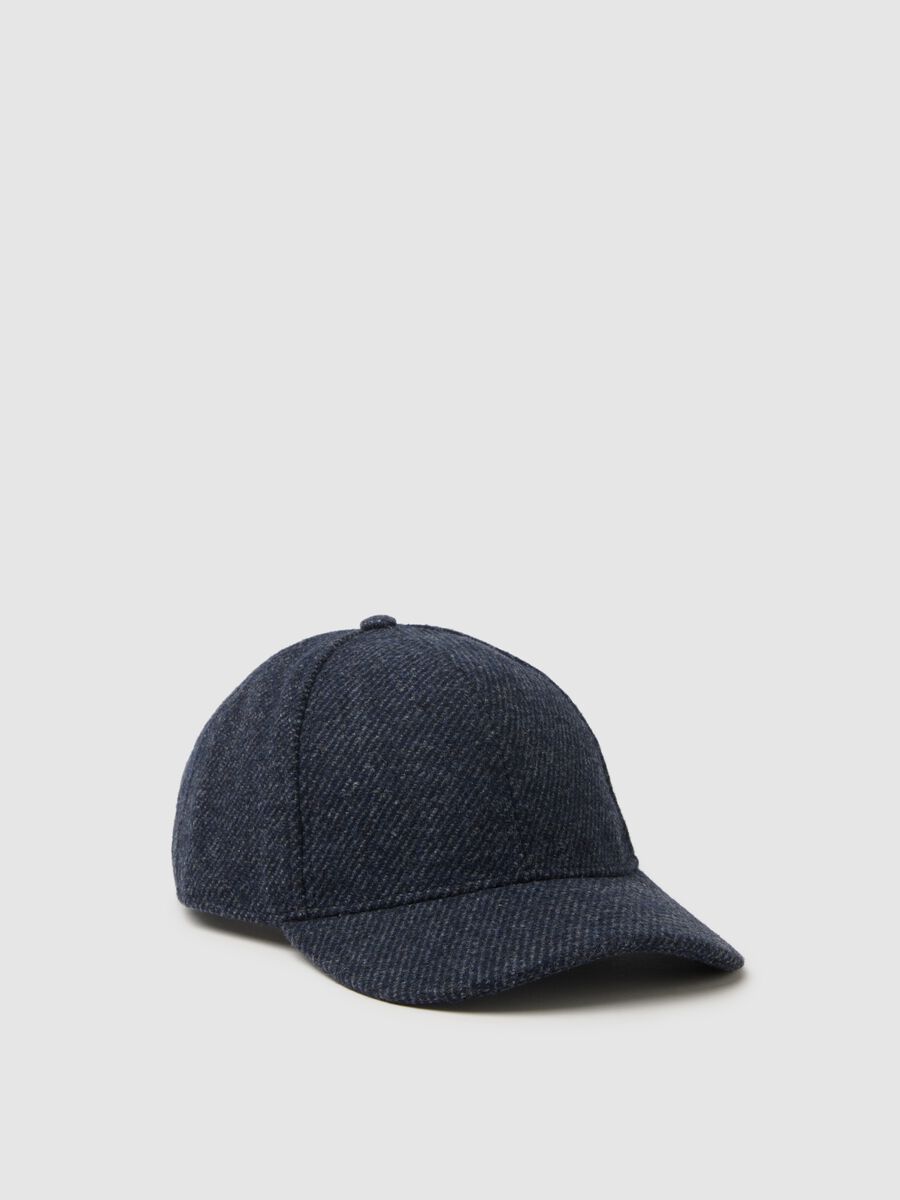 Blue Mélange Baseball Cap_0