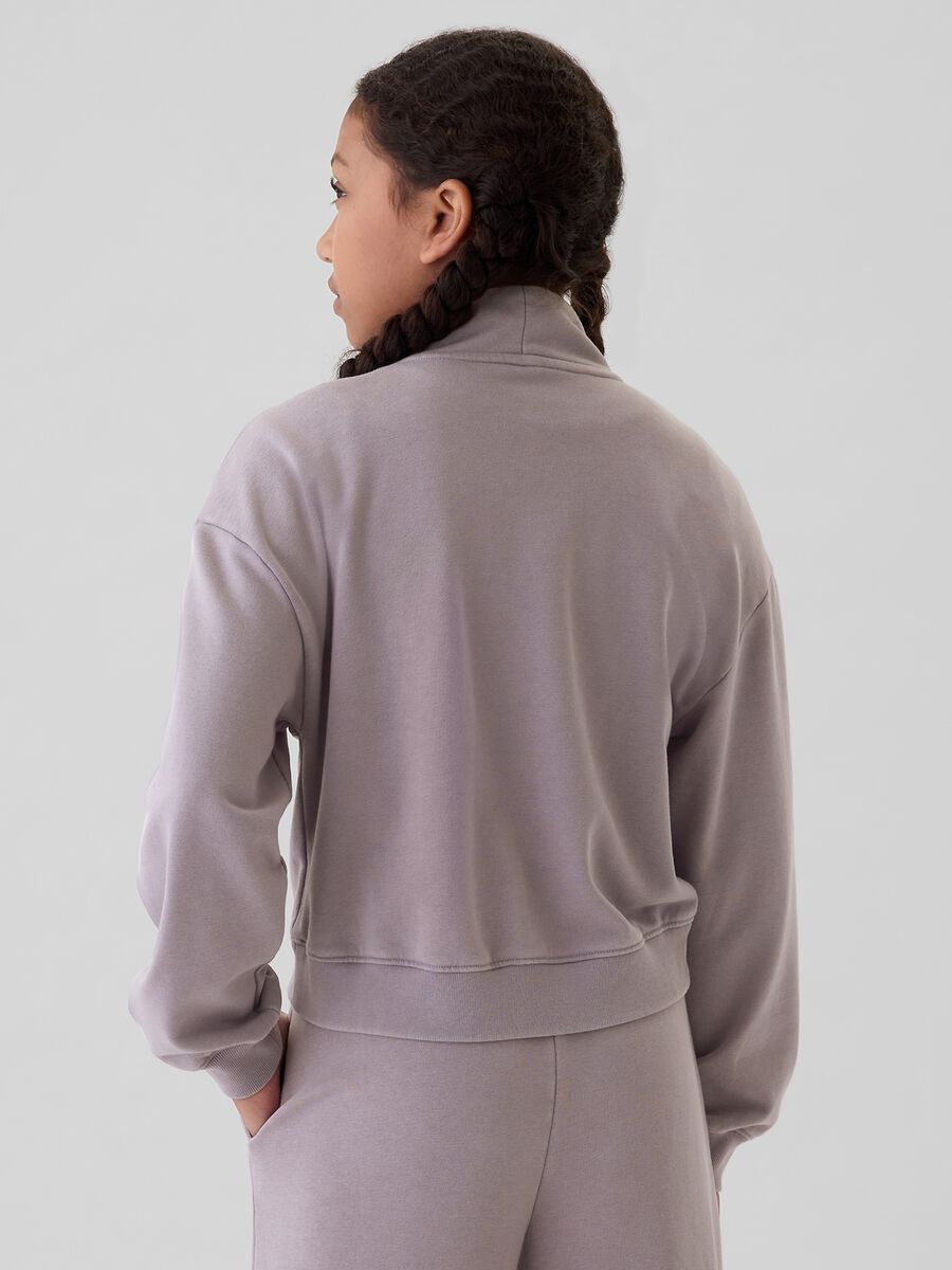 Half-zip cropped sweatshirt_2