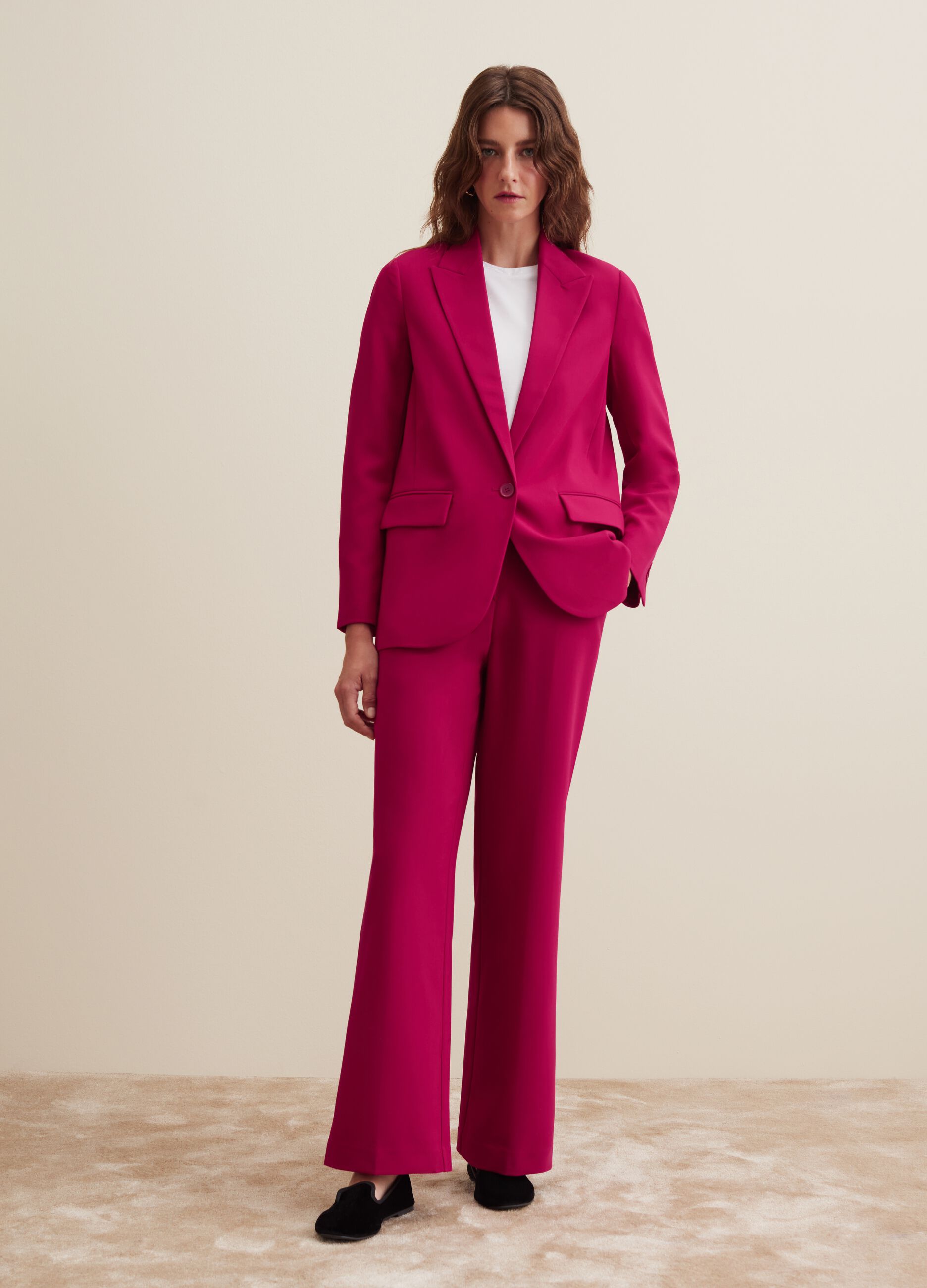 Blazer monopetto tinta unita_1