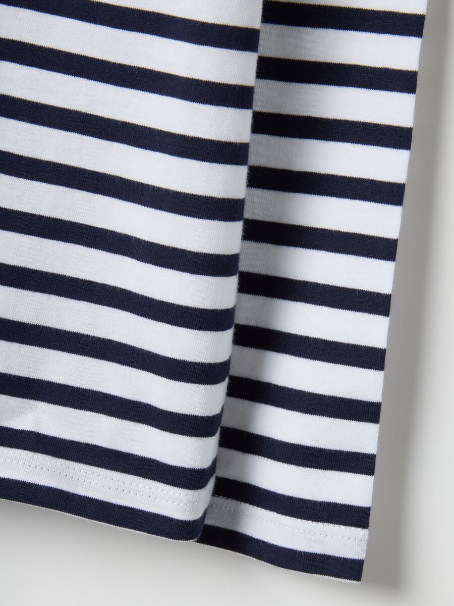 Multicolour Striped Cotton Long Sleeve T-Shirt - Regular Fit_3