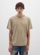 Beige pure cotton regular fit T-shirt_2