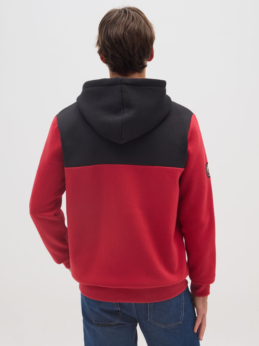 Multicolour cotton blend sweatshirt with zip_2