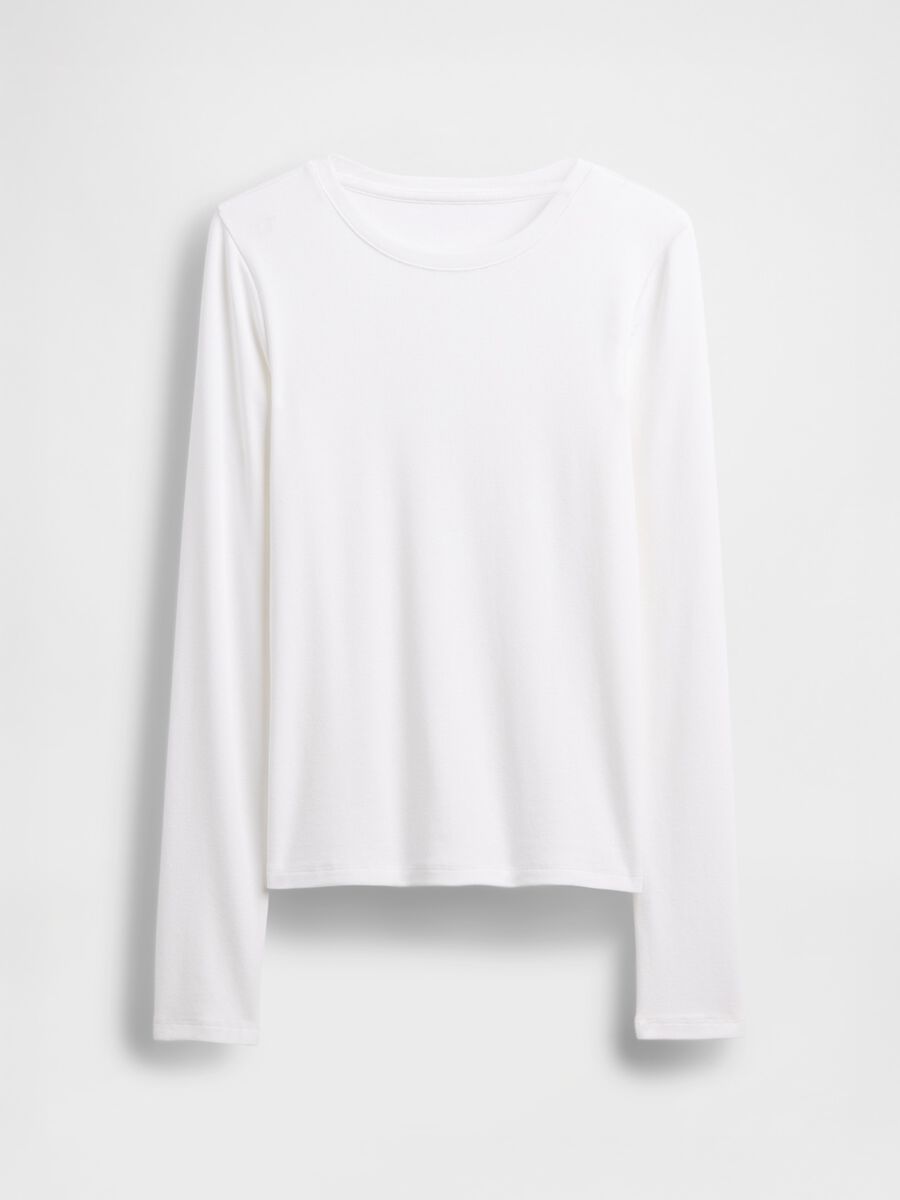 Long-sleeve white stretch shirt_3
