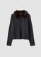 Grey cardigan with contrast collar, regular fit_4