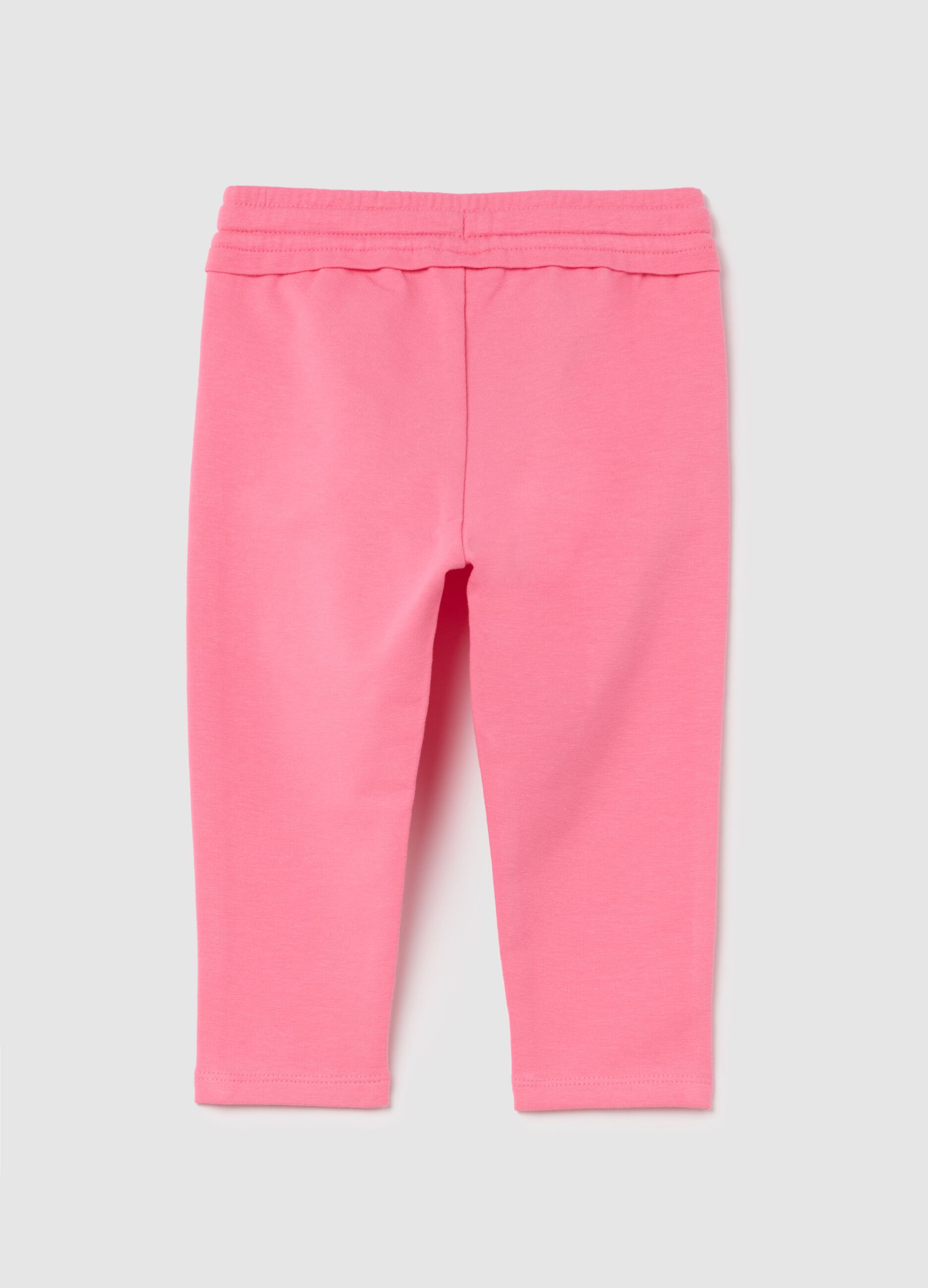 French terry joggers with drawstring