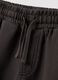 Boys' black 100% cotton cargo shorts, comfort fit_2