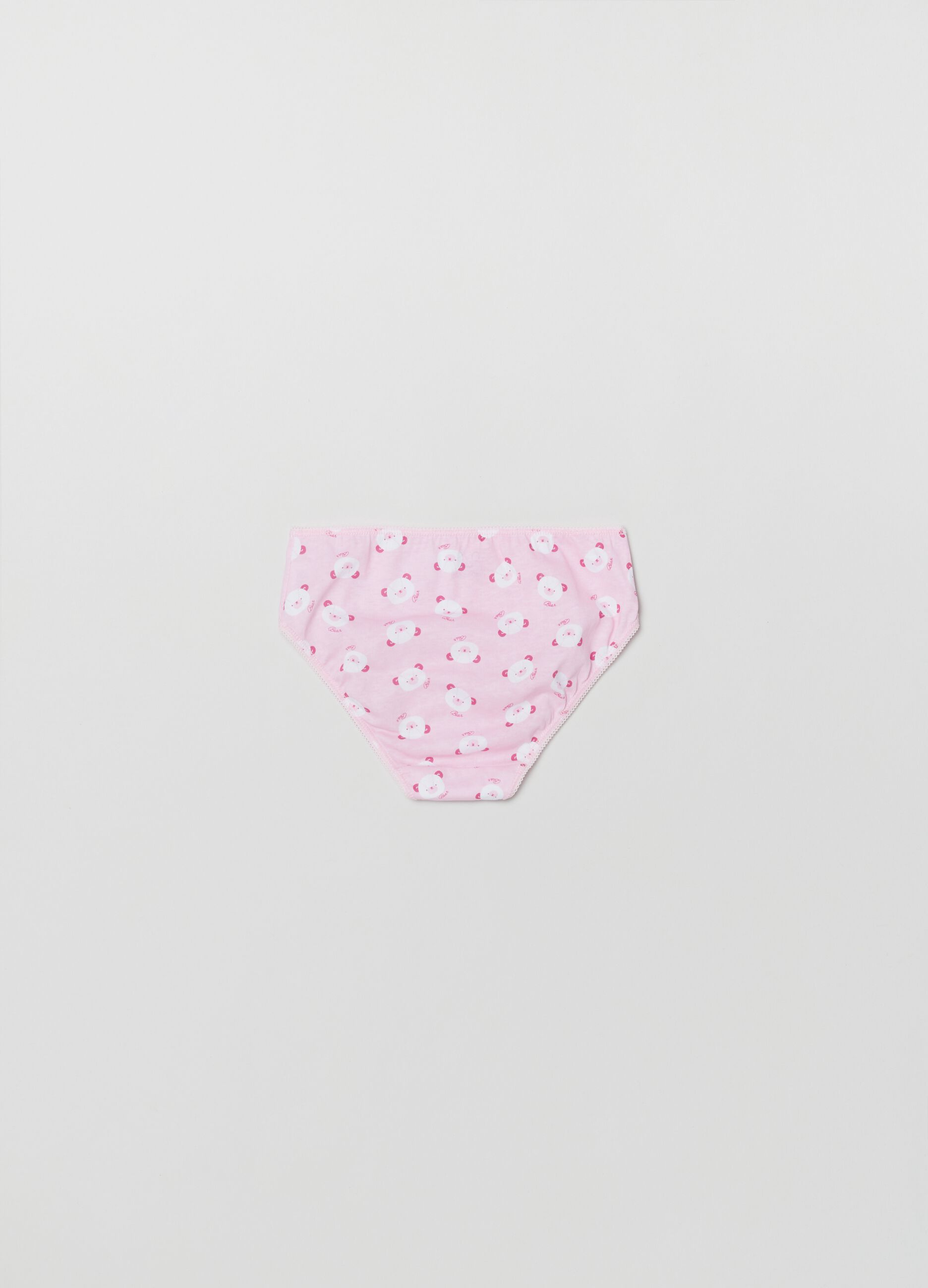 Multipack sette slip in cotone con stampa_1