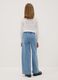 Girls&rsquo; super wide-leg cotton and stretch viscose denim jeggings_1