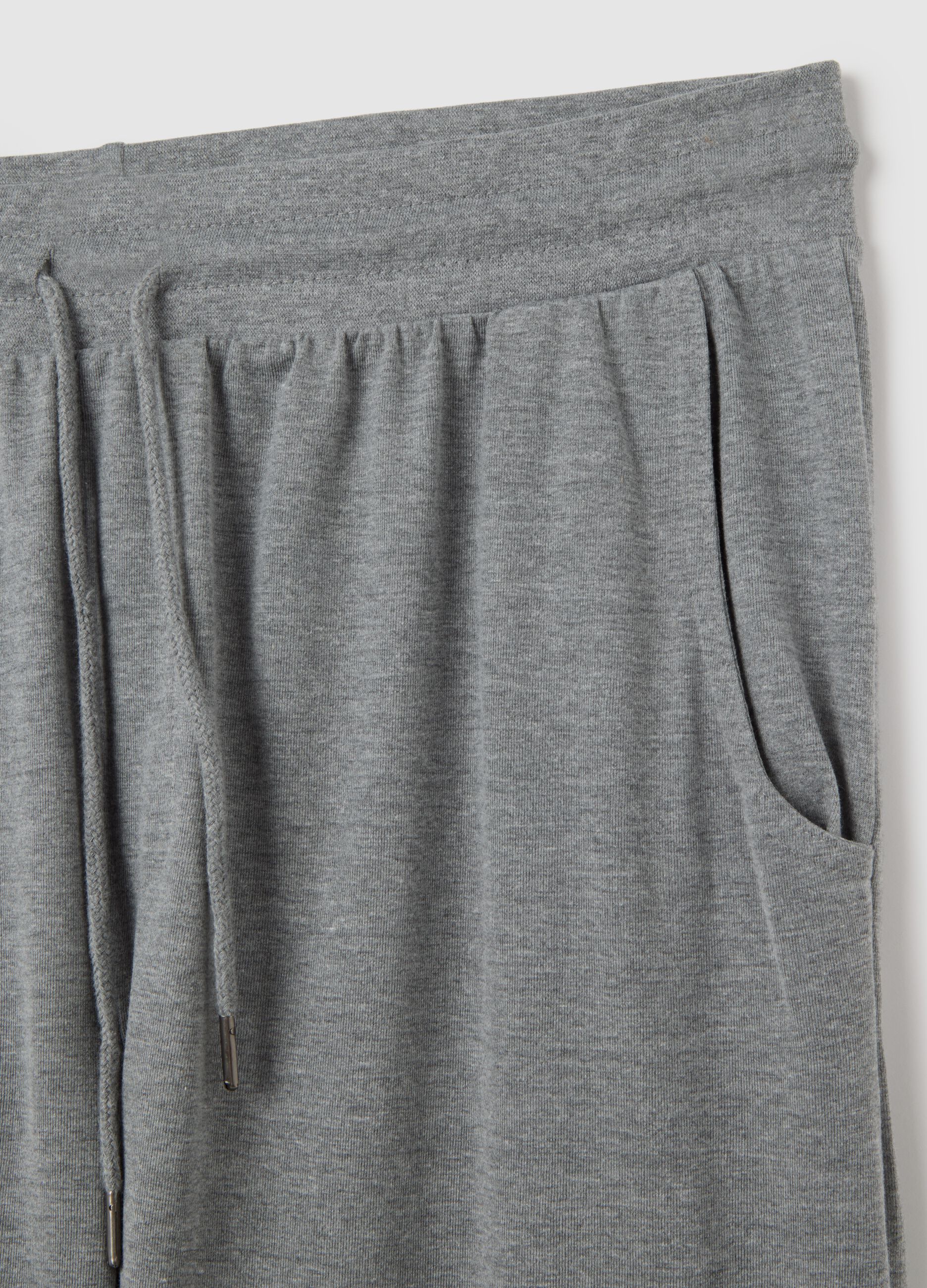 Grey Cotton Pyjama Trousers