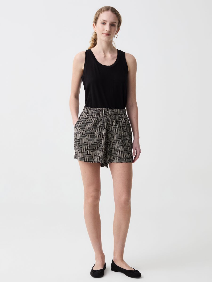 Shorts in viscosa_0