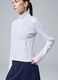 White ALTAVIA COURT full-zip sweatshirt in stretch technical fabric_3