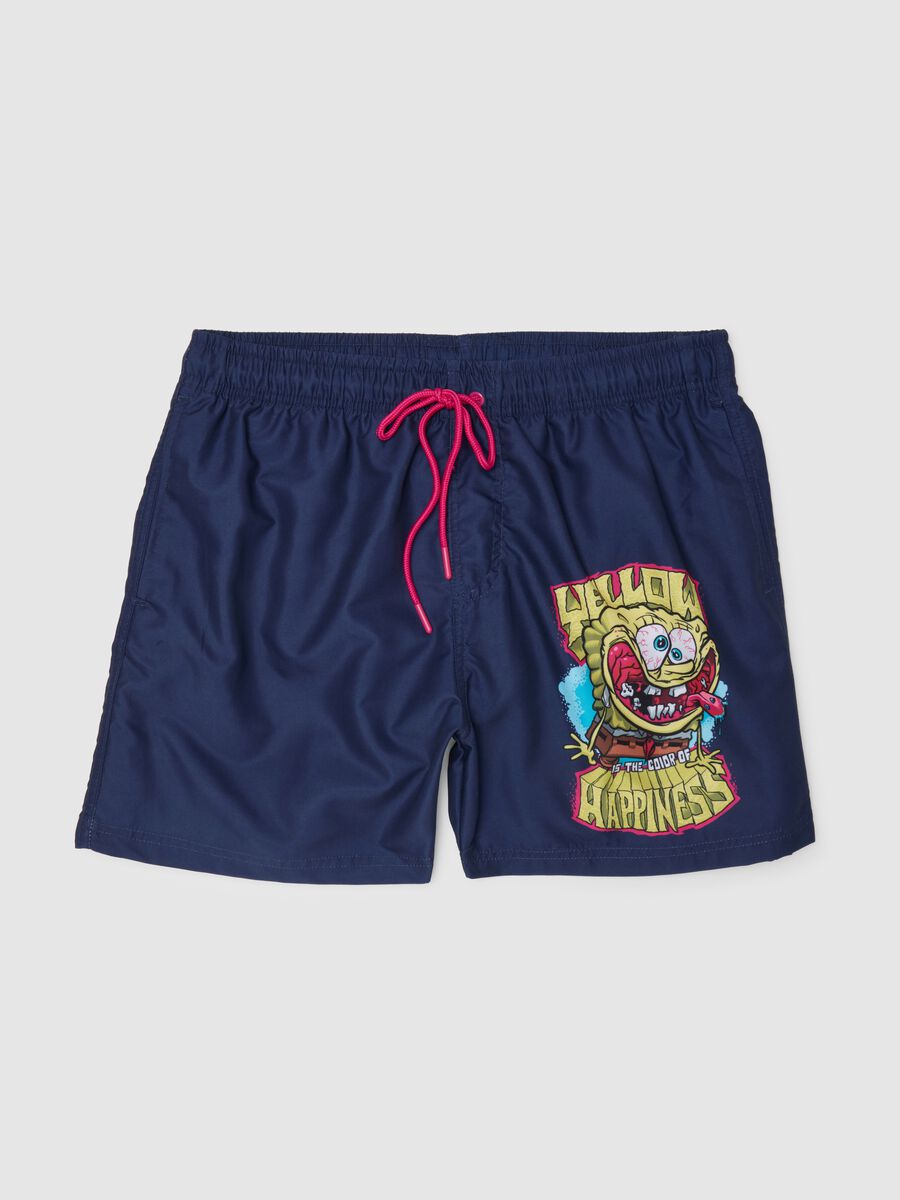 Blue Children's Swimwear with SpongeBob_0