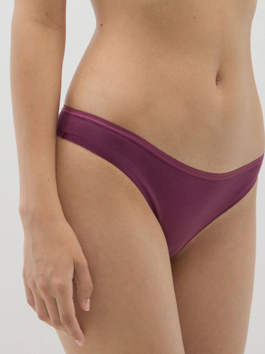 Multipack set of multi-coloured stretch cotton briefs_3