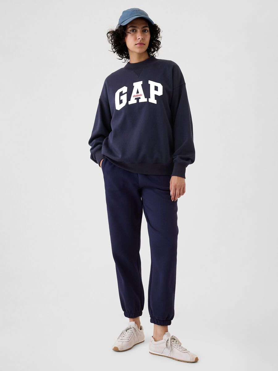Felpa oversize mock neck con logo Athletic_1