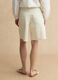 Shorts in puro cotone denim bianco wide leg_2