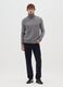 Grey turtleneck regular fit with jacquard pattern_1