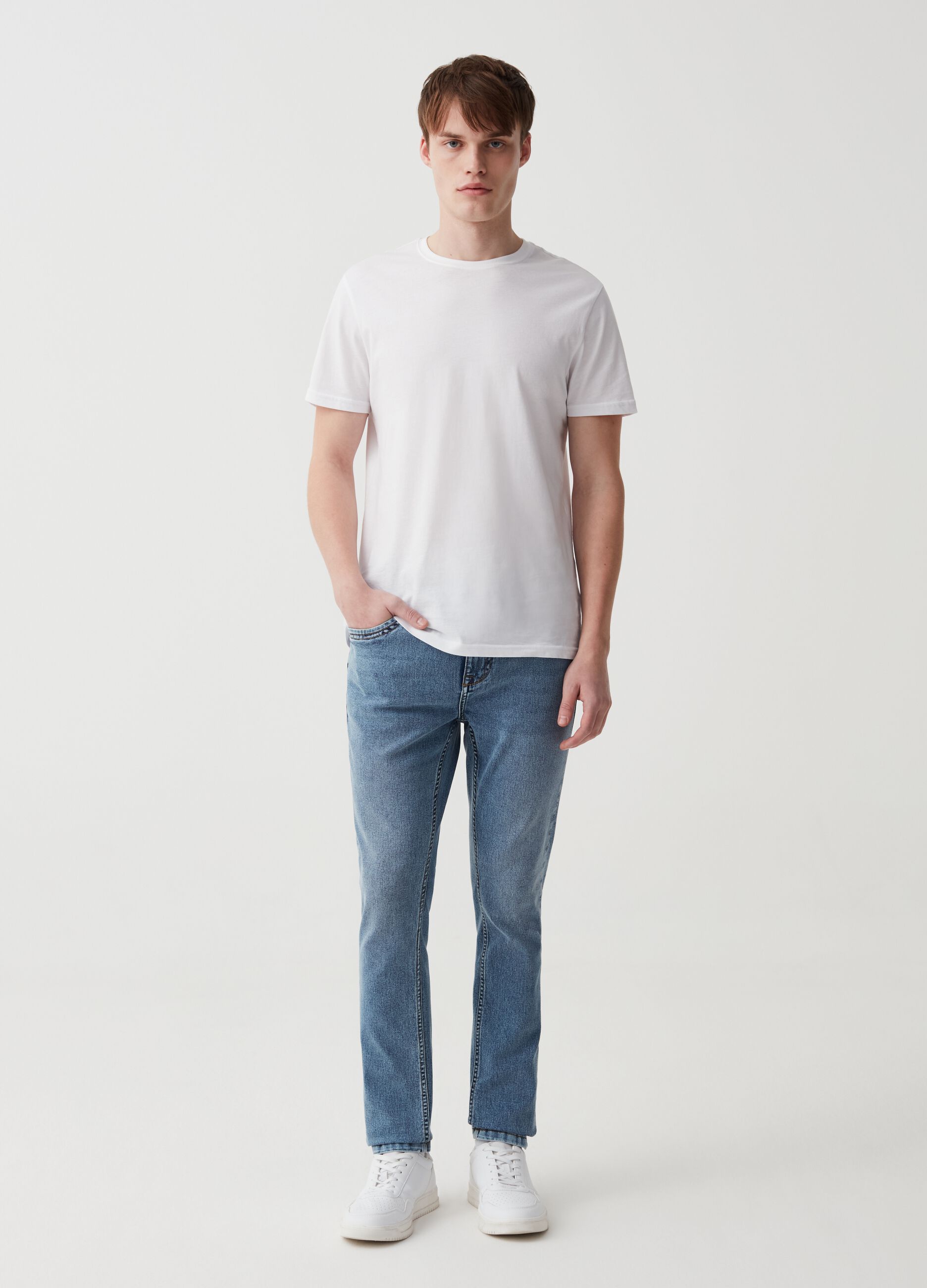 Super-skinny-fit jeans with five pockets