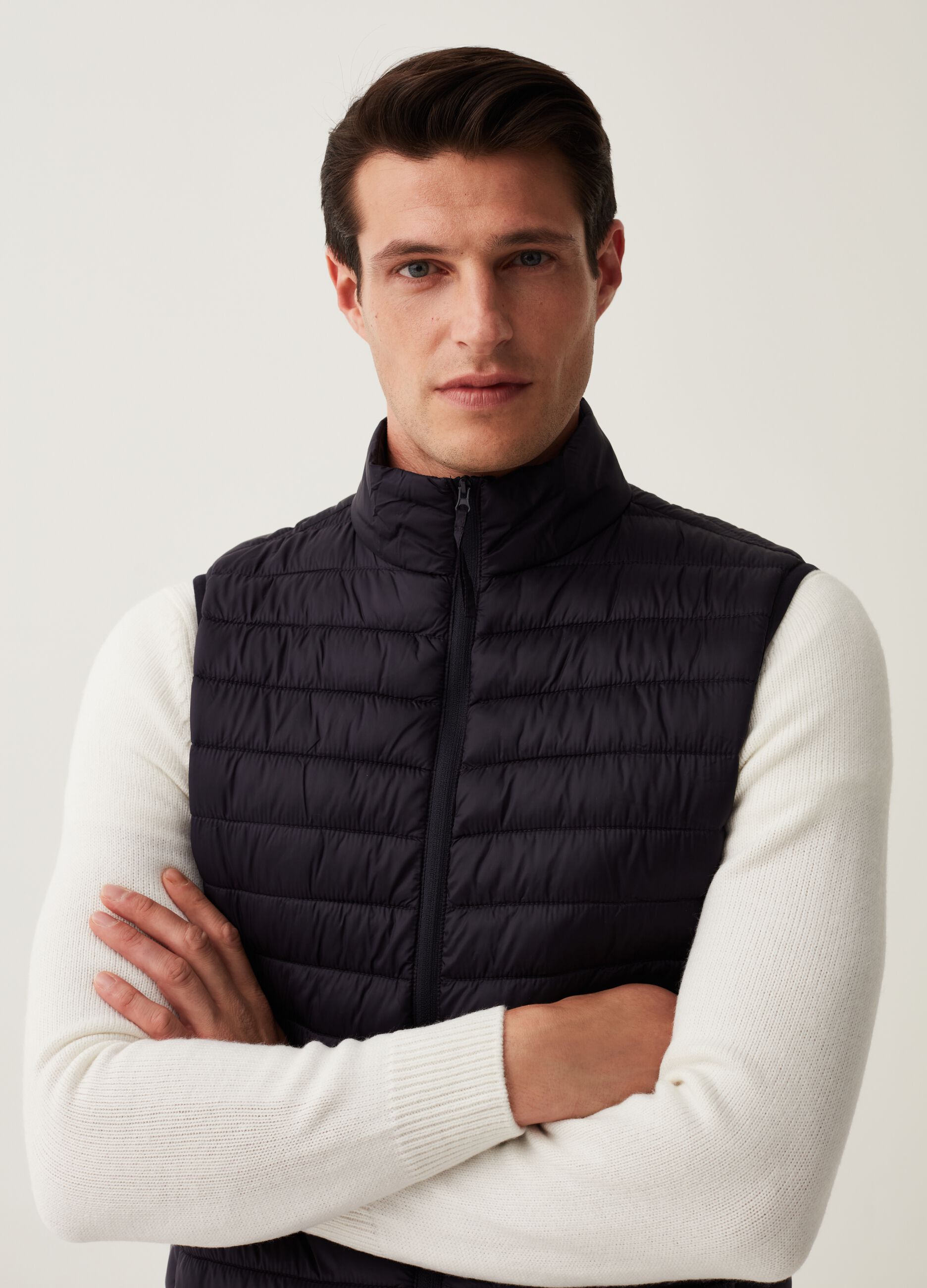 Gilet ultralight a collo alto
