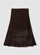 Brown cotton-blend crochet skirt_4