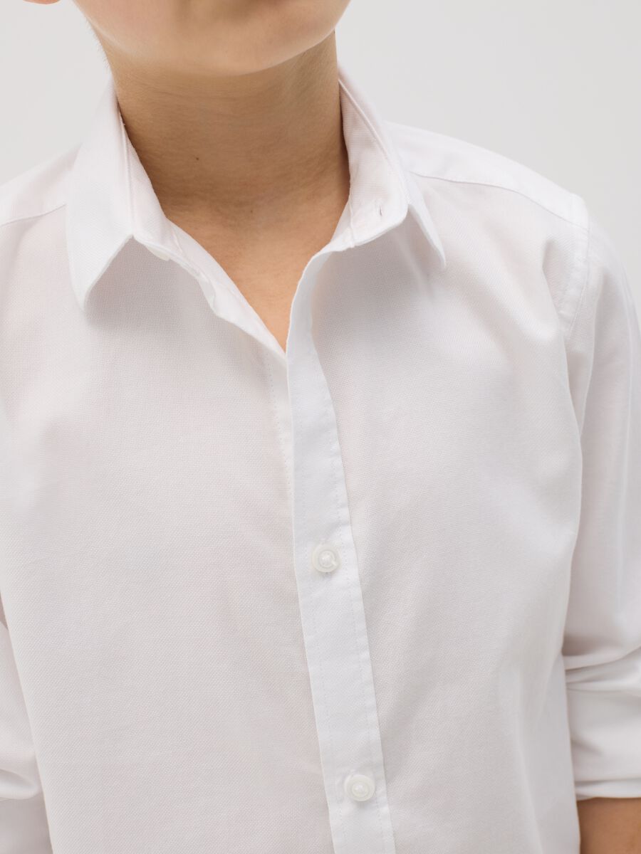 Shirt in solid colour cotton_1