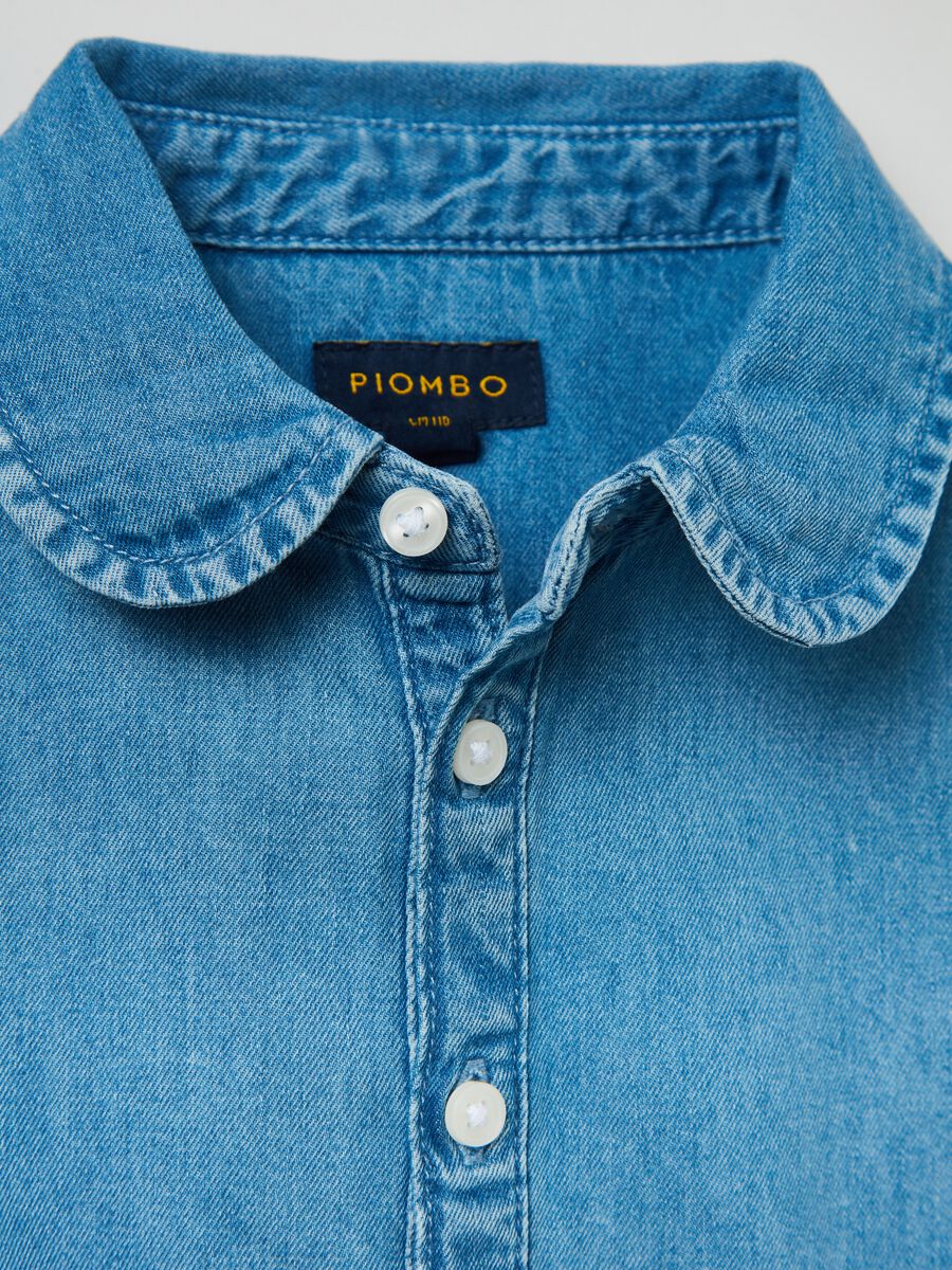 Vestito in denim con cintura_5