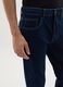Men's Dark Blue Slim Fit Denim Jeans_2