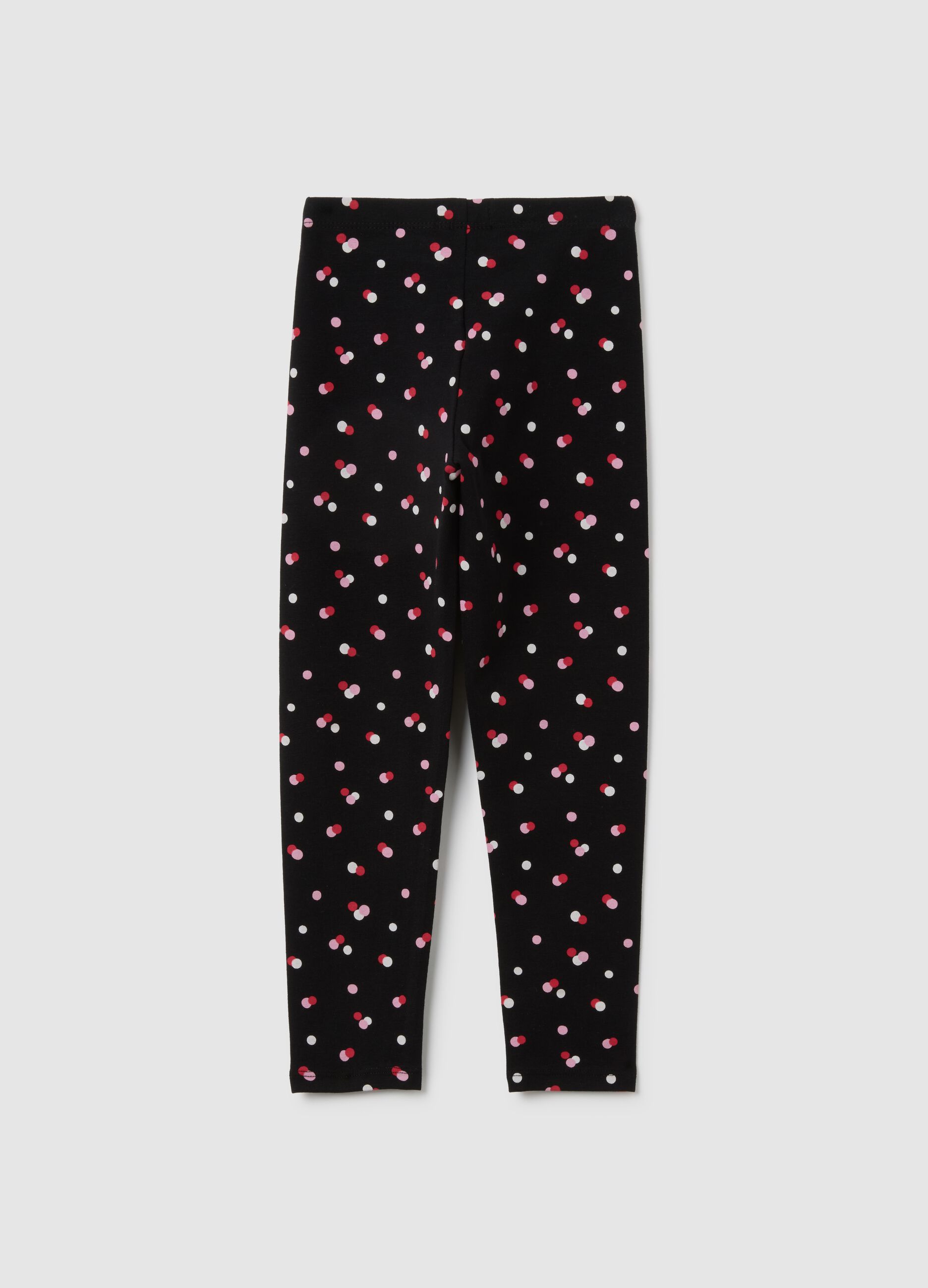 Girls' Multicolour Skinny Cotton Leggings