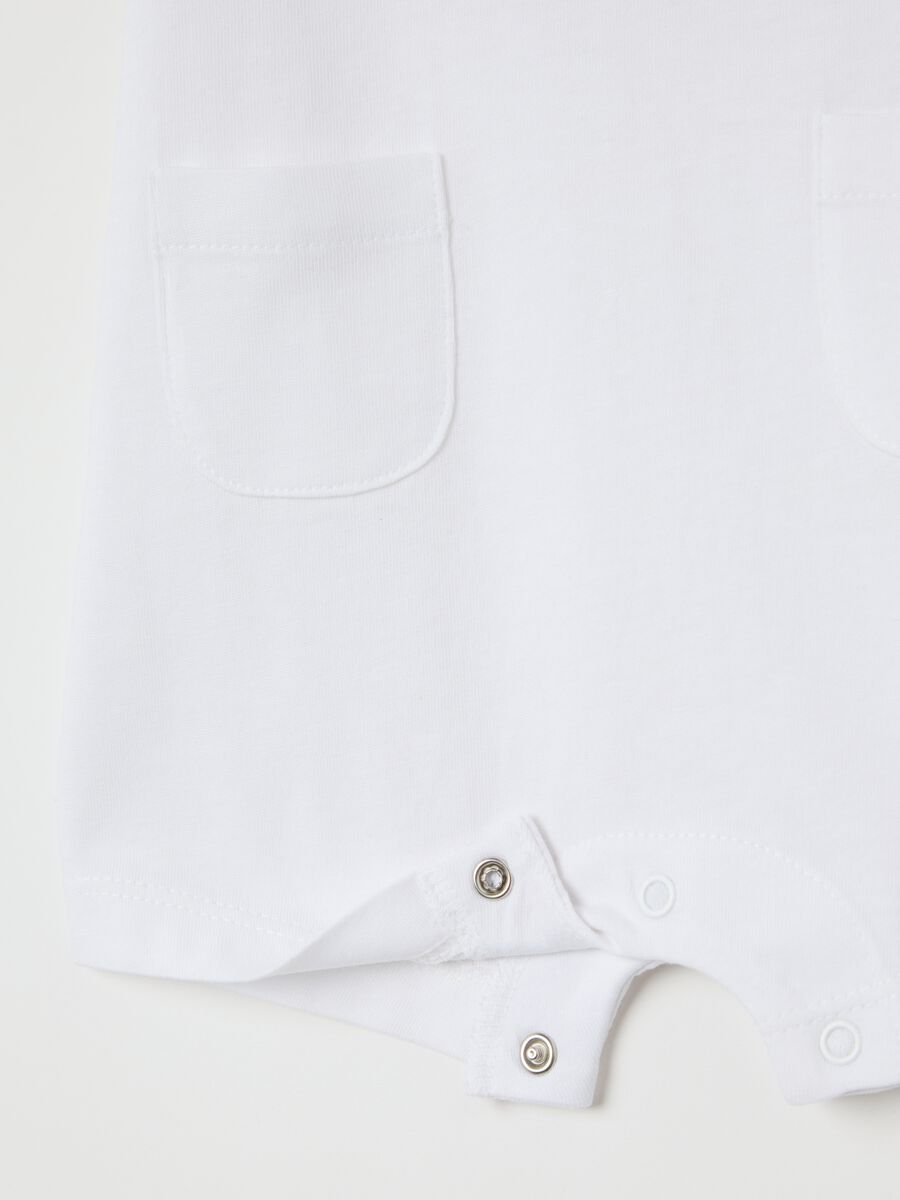 White I Love Mum & Dad romper suit in cotton_2