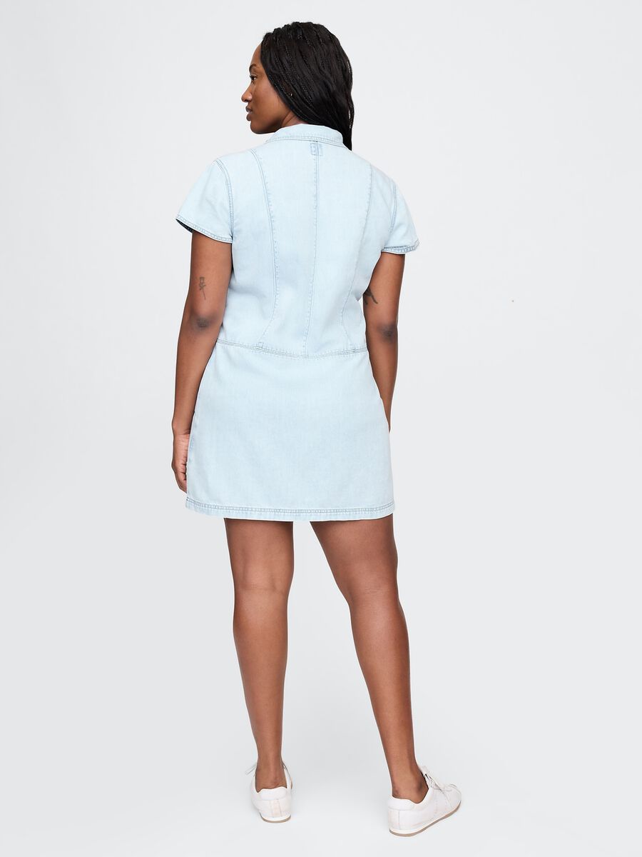 Gap light blue denim dress_5