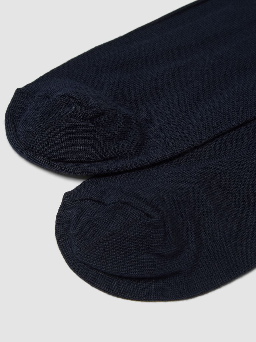 2-pack of blue midi socks in stretch fabric_2