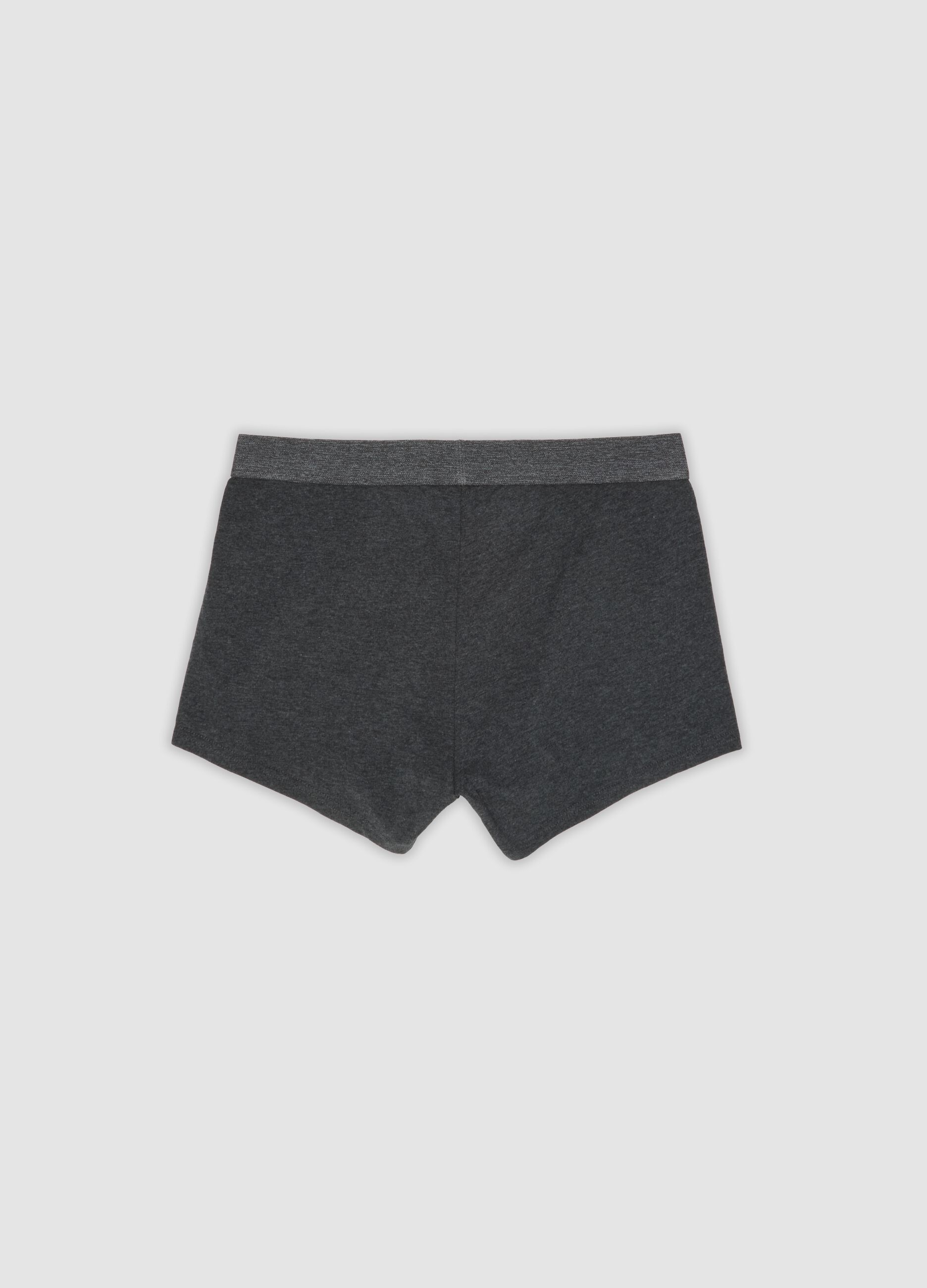 Pack of five multicolour stretch organic cotton boxer shorts