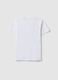 Boy's white pure cotton regular fit T-shirt with print_4