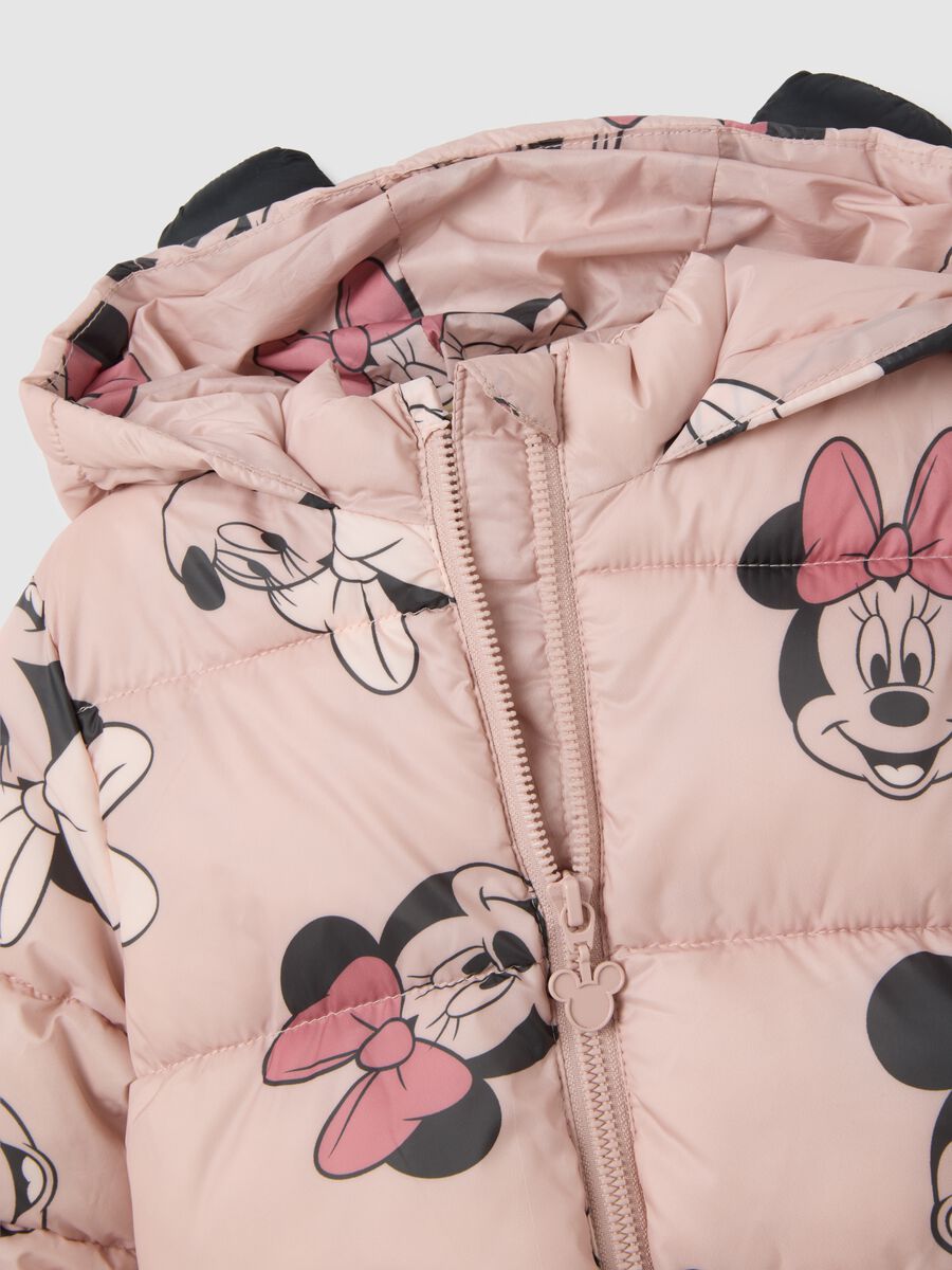 Giacca imbottita rosa da neonata con stampa Minnie_2