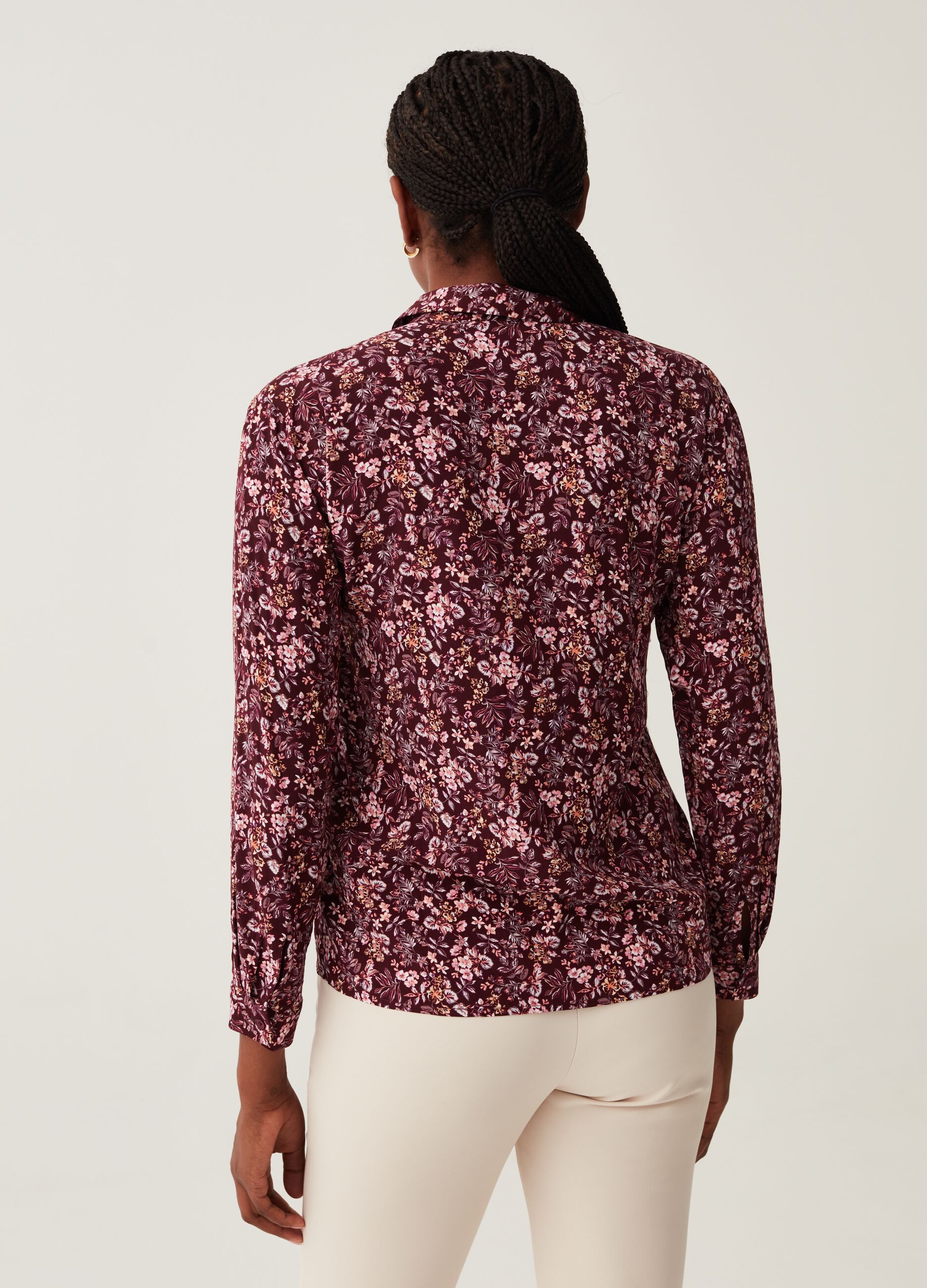 Blusa in viscosa con pince_2