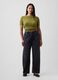 Jeans neri in puro cotone a gamba dritta over_4
