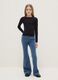 Girls' Blue Denim Flare Fit Jeans_0