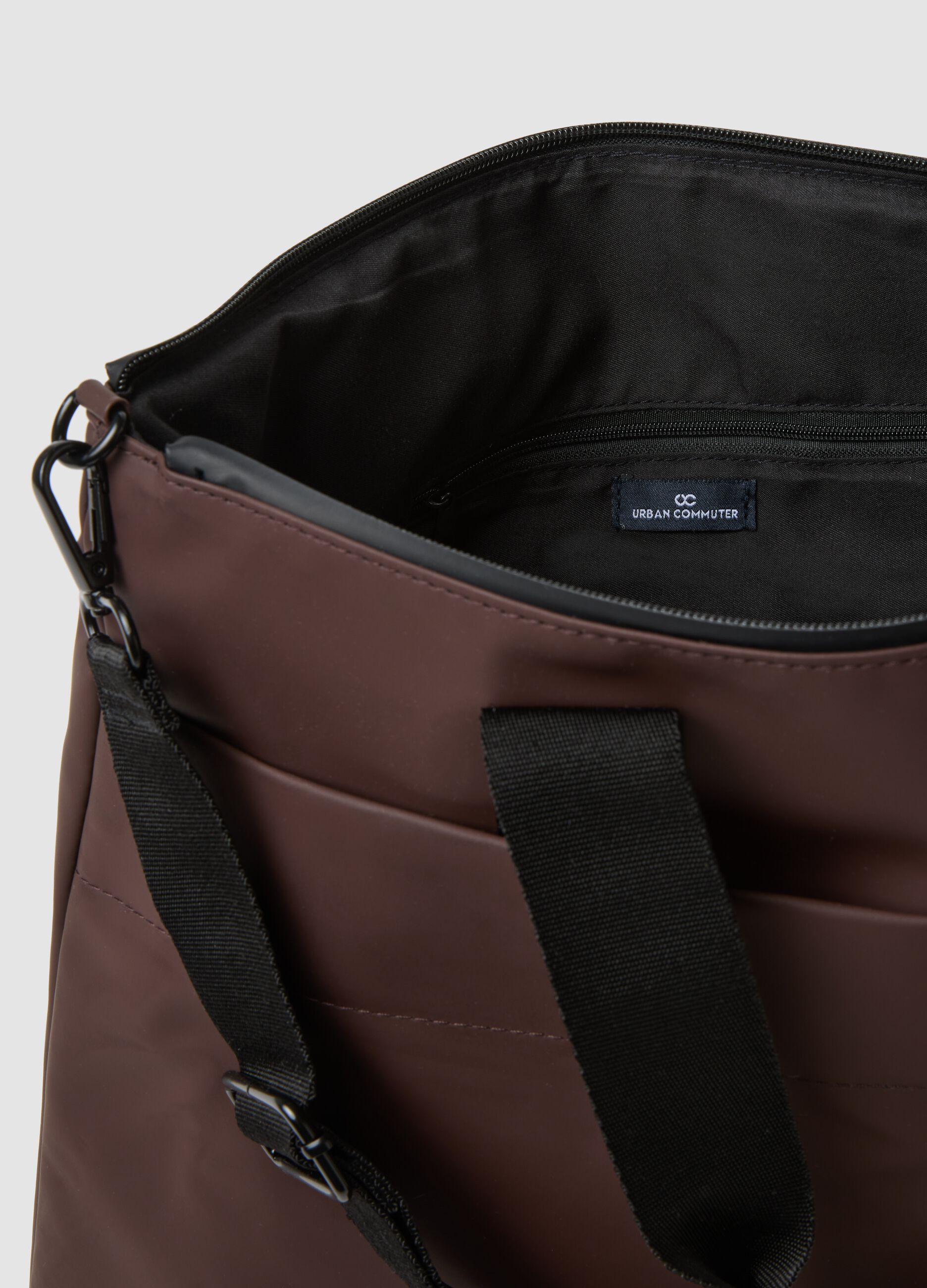 Brown Handbag with Removable Shoulder Strap