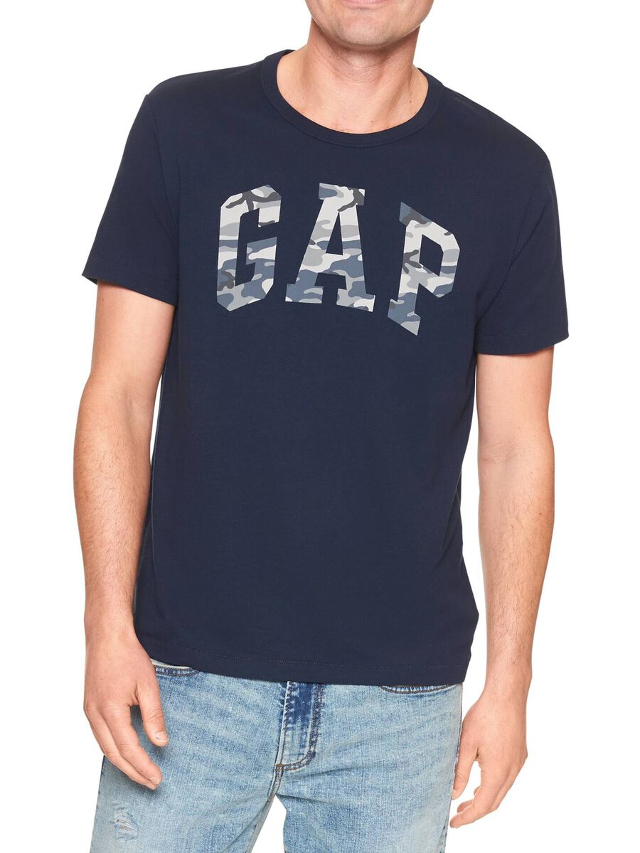 T-shirt girocollo con logo camo_0