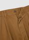 Pantaloni cargo in puro cotone marroni baggy_5